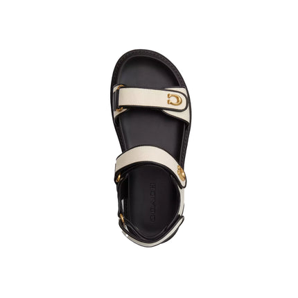 Coach Women's Brynn Sandal Chalk&Black