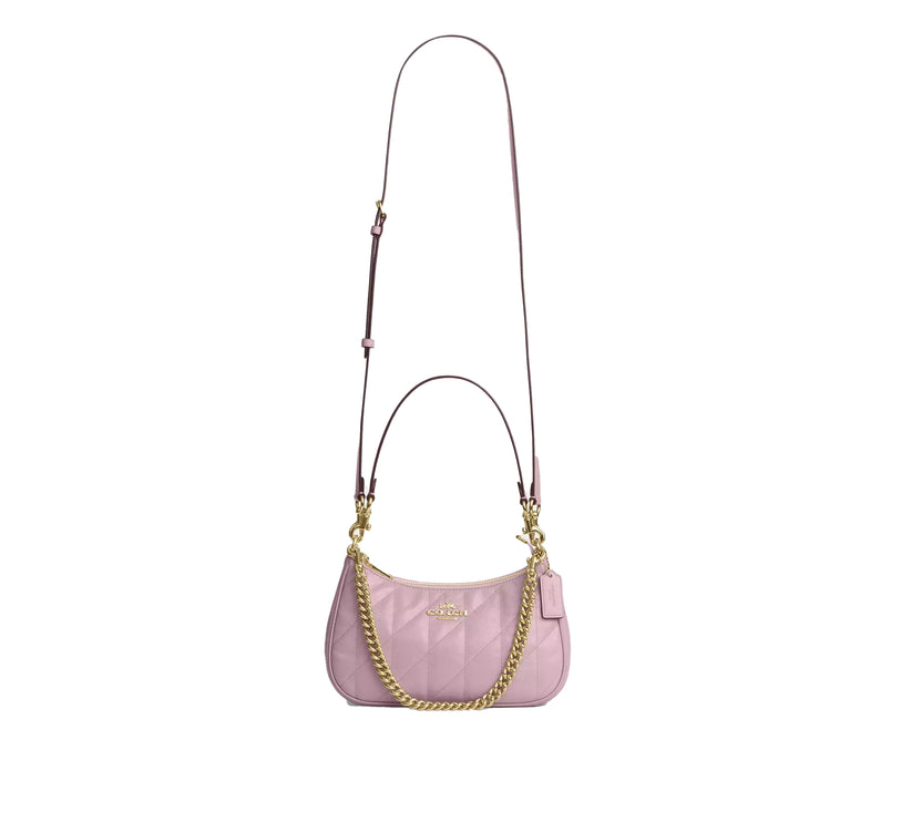 Coach Women's Teri Shoulder Bag With Quilting Gold/Carnation