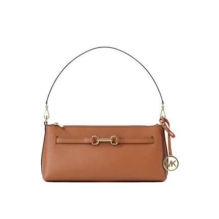 Michael Kors Women's Carson Small Leather Convertible Crossbody Bag Luggage/Gold