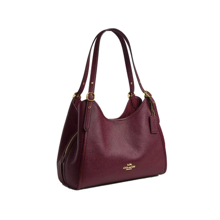 Coach Women's Erin Shoulder Bag Gold/Dark Cherry