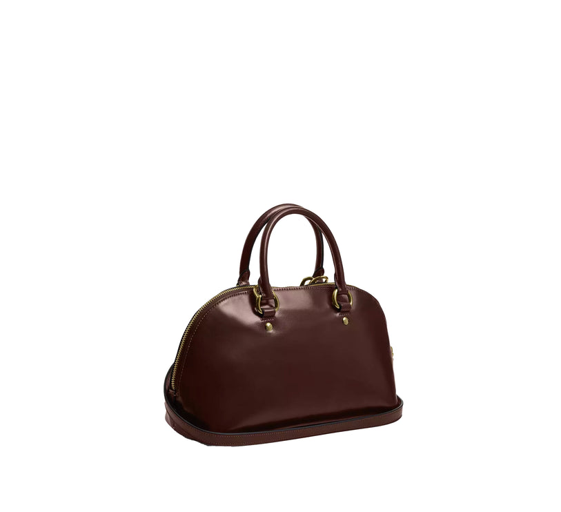 Coach Women's Lara Satchel Bag Gold/Maple