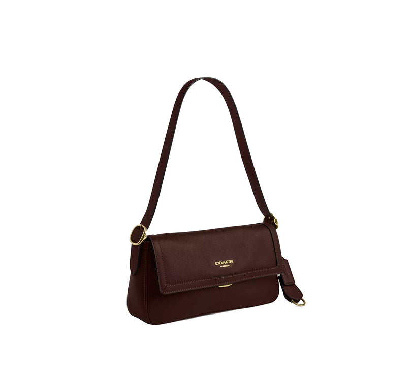 Coach Women's Etta Small Flap Shoulder Bag Gold/Maple