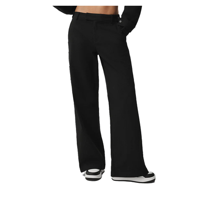 alo Women's High Road Straight Leg Pant Black