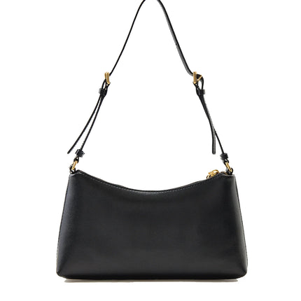 Marc Jacobs Women's The Pouch Mini Coated Leather Shoulder Bag Black - Hemen Kargoda