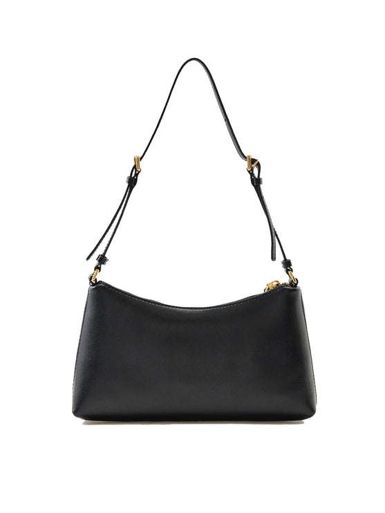 Marc Jacobs Women's The Pouch Mini Coated Leather Shoulder Bag Black - Hemen Kargoda