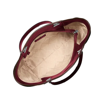 Michael Kors Women's Jet Set Travel Large Tote Bag Maroon