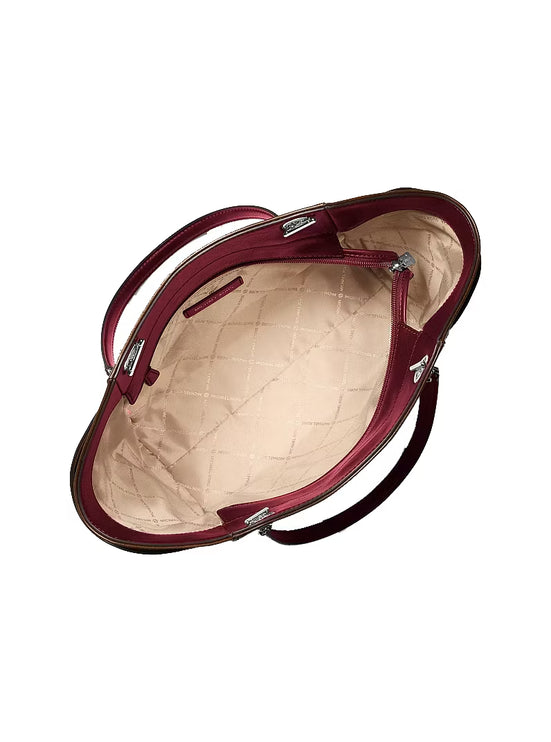 Michael Kors Women's Jet Set Travel Large Tote Bag Maroon