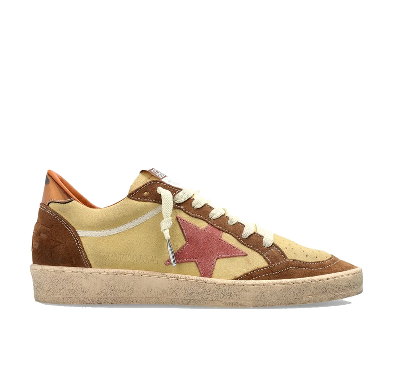 Golden Goose Women's Ball Star Sneakers Brown Pink Multi