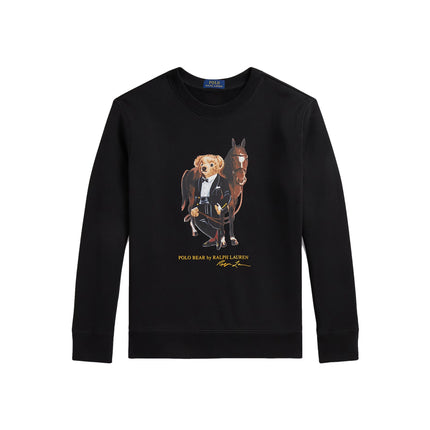 Polo Ralph Lauren Boy's Polo Bear Fleece Sweatshirt Polo Black