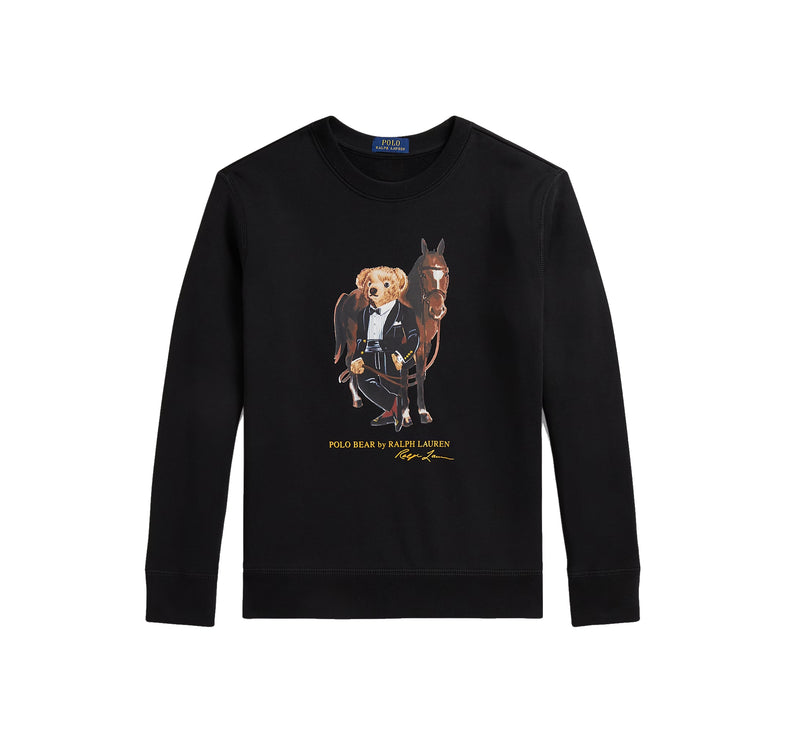 Polo Ralph Lauren Boy's Polo Bear Fleece Sweatshirt Polo Black
