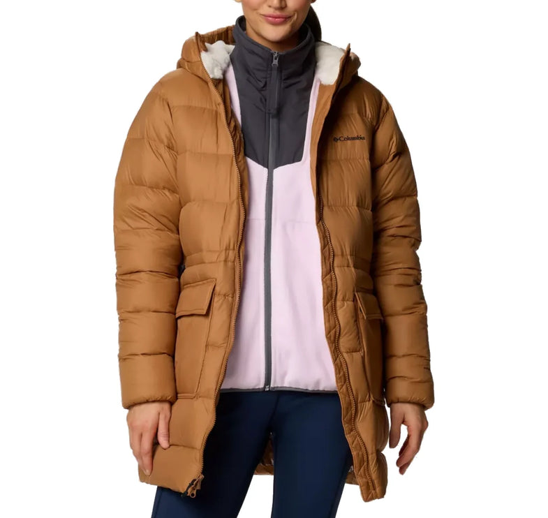 Columbia Women's Harmony Falls Mid Down Jacket Camel Brown