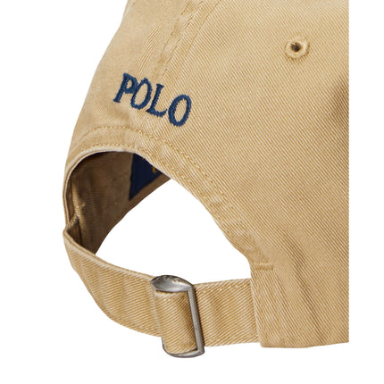 Polo Ralph Lauren Unisex The Iconic Cotton Chino Ball Cap Tan/Newport Navy