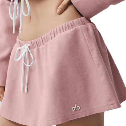 alo Women's Low-Rise Fan Favorite Micro Skirt Vintage Pink