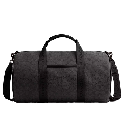 Coach Men's Theo Duffle In Signature Jacquard Black