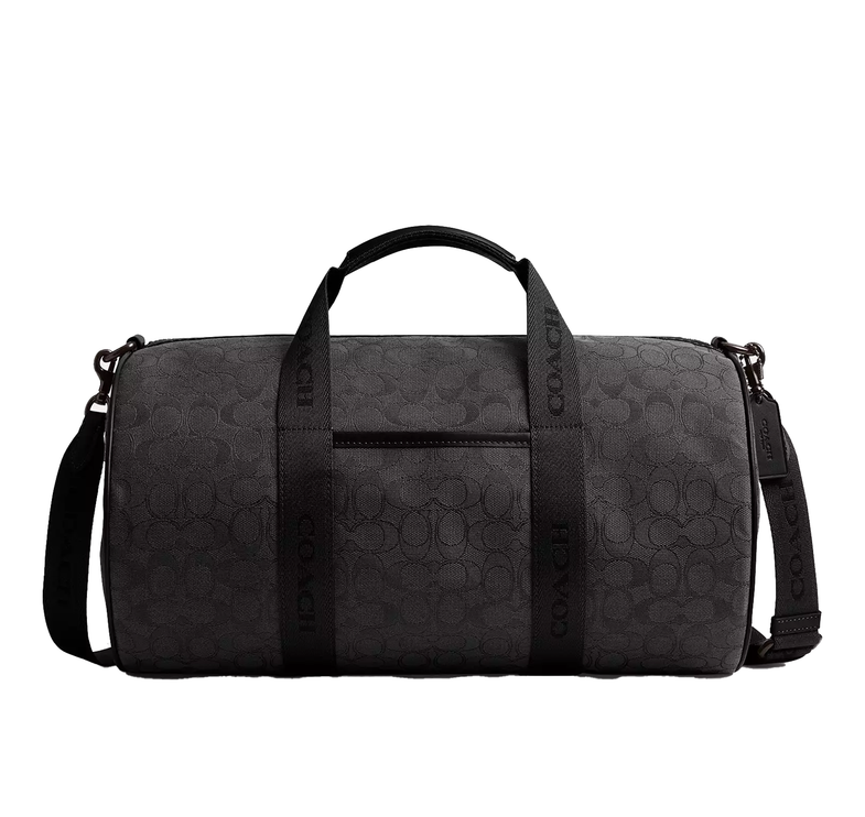 Coach Men's Theo Duffle In Signature Jacquard Black