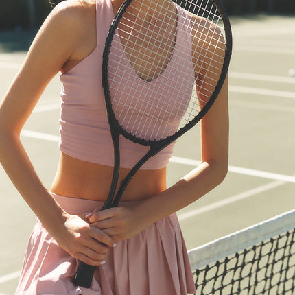 alo Women's Airbrush Real Bra Tank Vintage Pink