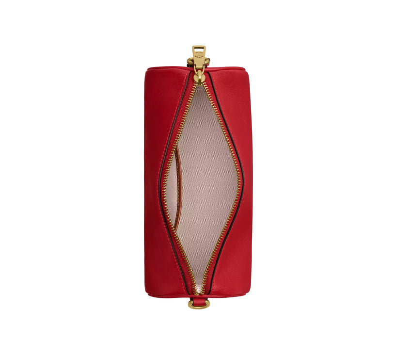 Coach Women's Barrel Bag Brass/Scarlet