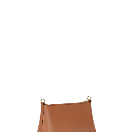 Michael Kors Women's Carson Small Leather Convertible Crossbody Bag Luggage/Gold