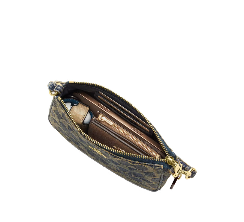 Coach Women's Nolita 19 In Signature Regenerative Cotton Denim Gold/Denim