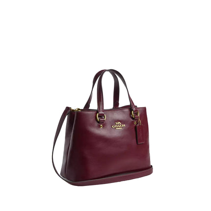 Coach Women's Station Carryall Bag Gold/Dark Cherry