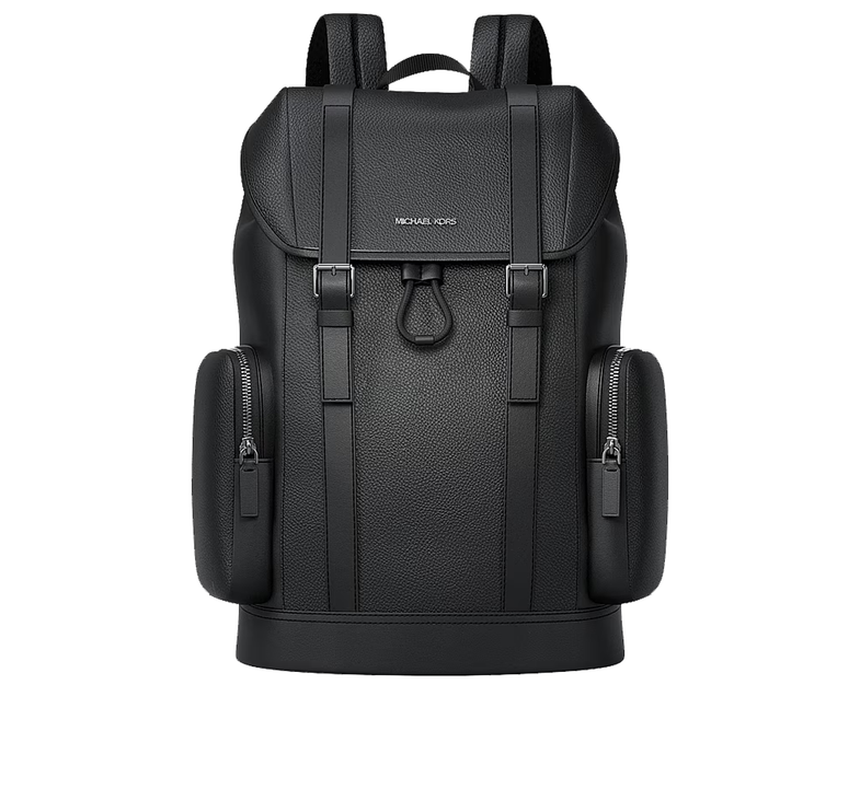 Michael Kors Unisex Cooper Pebbled Leather Backpack Black