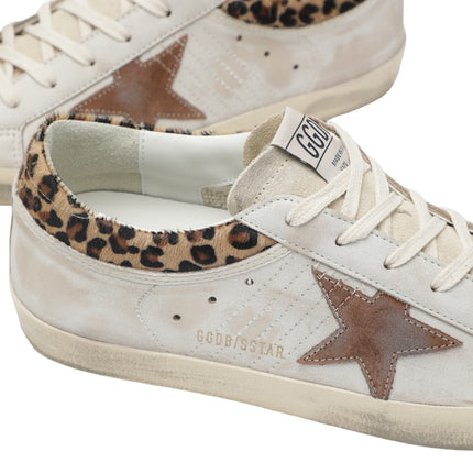 Golden Goose Women's Super Star Beige Sneaker with Pony Hair
