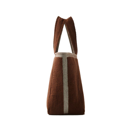 Versace Women's Cotton Terry Jacquard Tote Brown