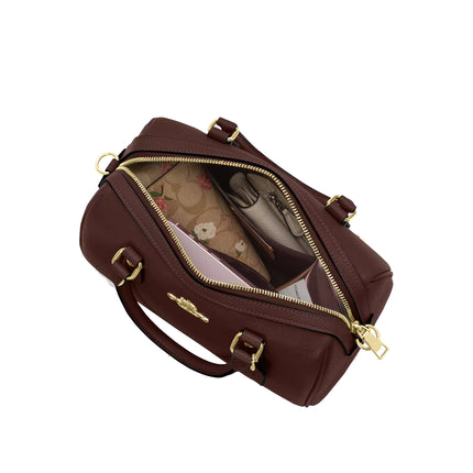 Coach Women's Rowan Satchel Bag Gold/Maple