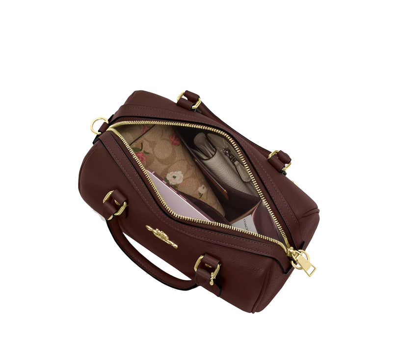 Coach Women's Rowan Satchel Bag Gold/Maple