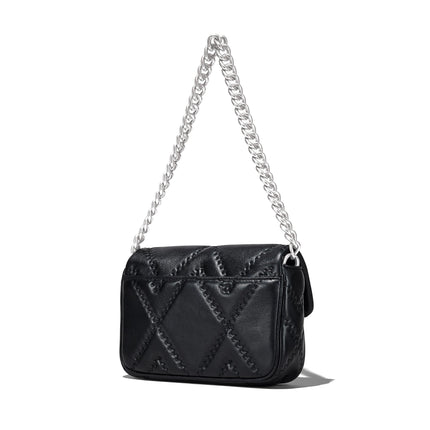 Marc Jacobs Women's The Quilted Leather J Marc Bag Shoulder Bag Black