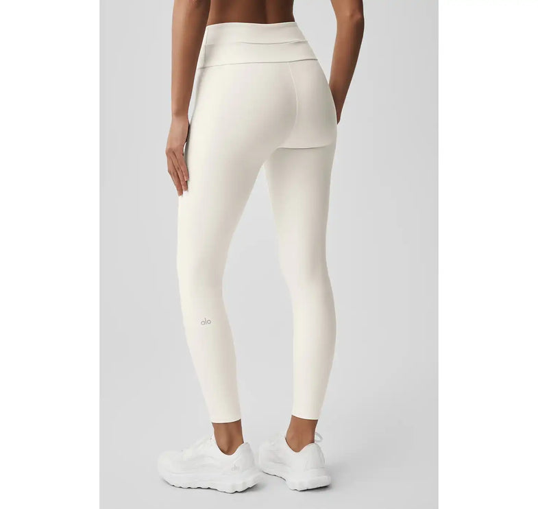 alo Women's Airlift High-Waist 7/8 Horizon Legging Ivory