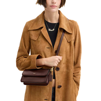 Coach Women's Elora Top Handle Crossbody Bag Brass/Maple