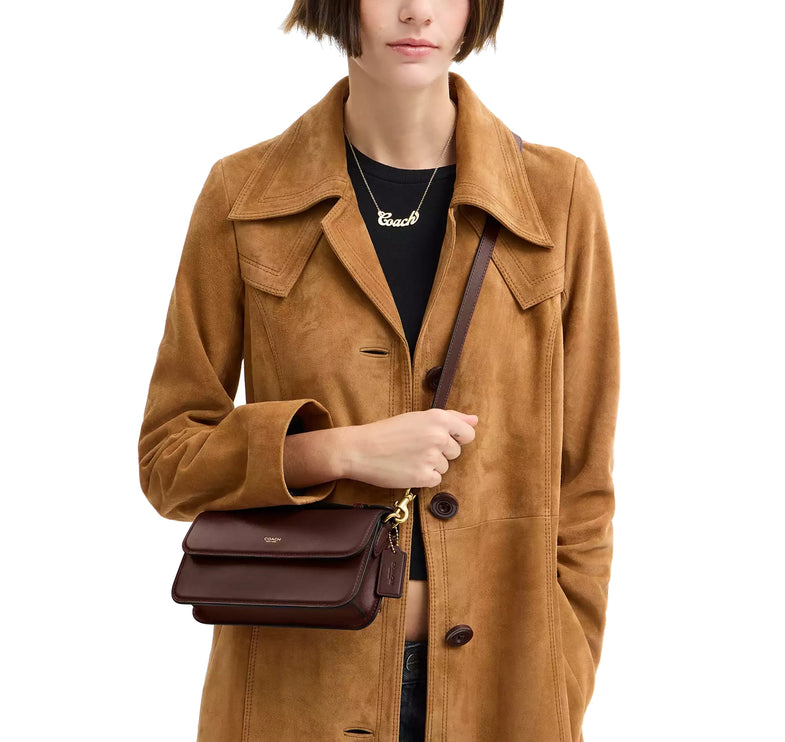 Coach Women's Elora Top Handle Crossbody Bag Brass/Maple