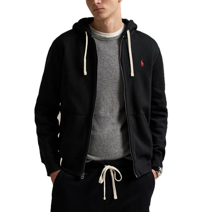 Polo Ralph Lauren Men's Fleece Full-Zip Hoodie Polo Black