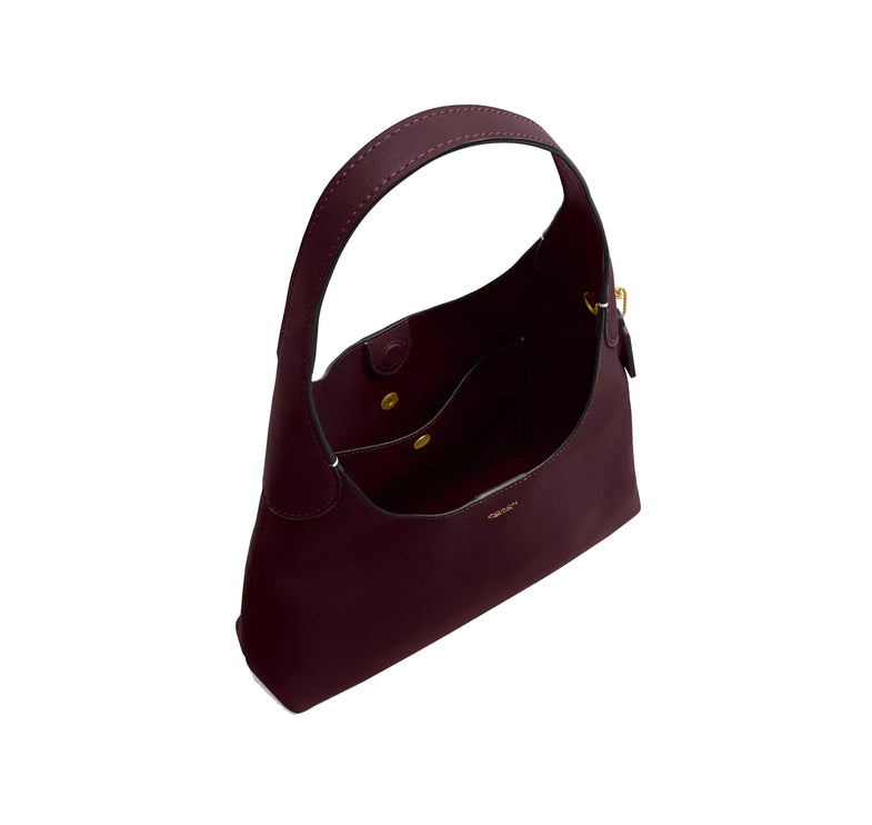 Coach Women's Brooklyn Shoulder Bag 28 Brass/Merlot