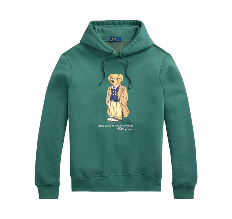 Polo Ralph Lauren Men's Polo Bear Fleece Hoodie Washed Forrest
