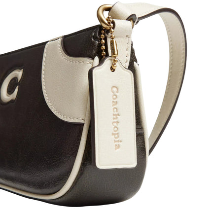 Coach Women's Bowling Small Shoulder Bag Black & White