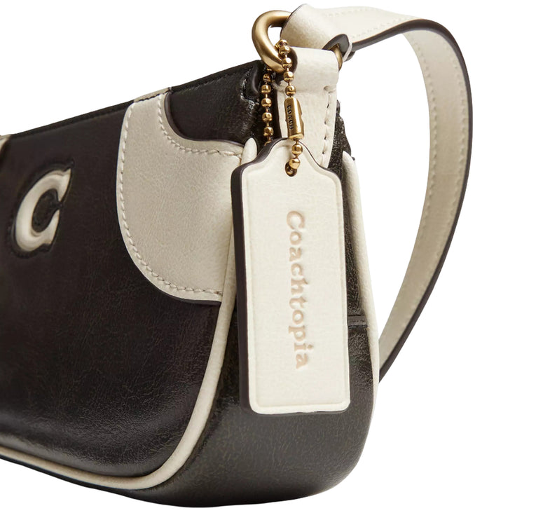 Coach Women's Bowling Small Shoulder Bag Black & White