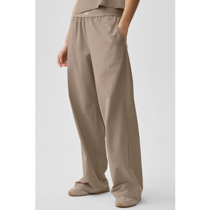 alo Women's Suit Up Trouser (Long) Gravel