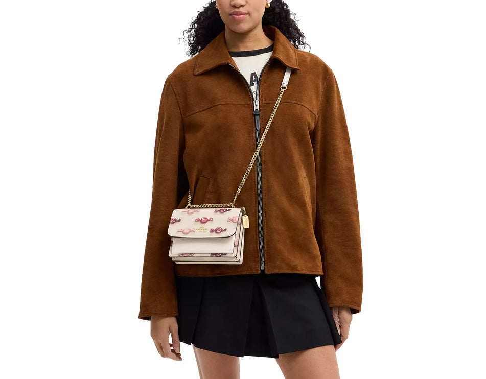 Coach Women's Mini Klare Crossbody Bag With Candy Print Gold/Chalk