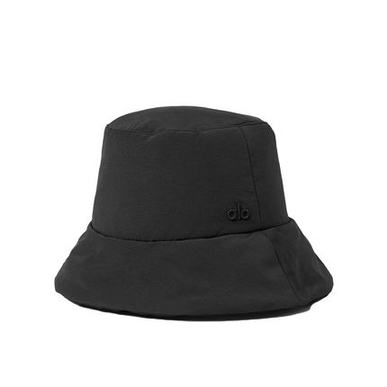 alo Unisex Good Shade Puffer Bucket Hat - Black