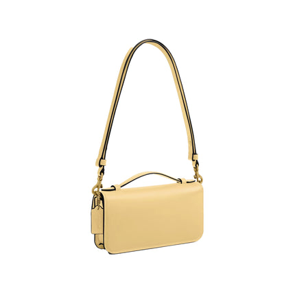 Coach Women's Elora Top Handle Crossbody Bag Brass/Vanilla