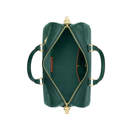 Coach Women's Rowan Large Satchel Bag Gold/Emerald