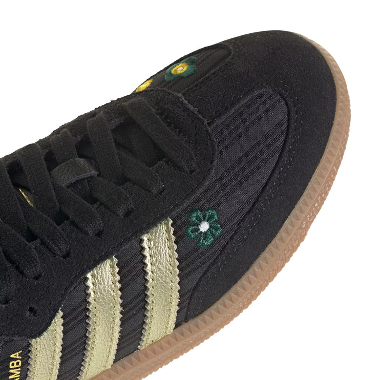 Adidas Women's Samba OG Shoes Core Black/Gold Metallic/Gum