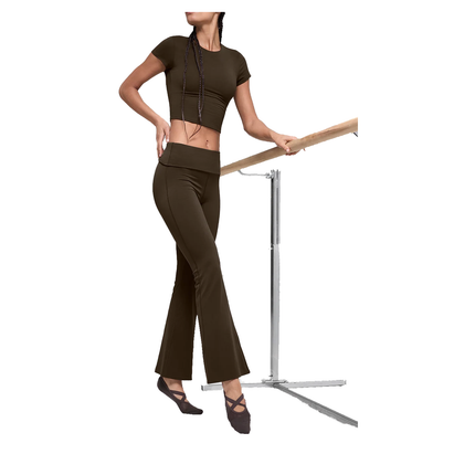 alo Women's ALO Softsculpt 7/8 Foldover Flare Legging Espresso