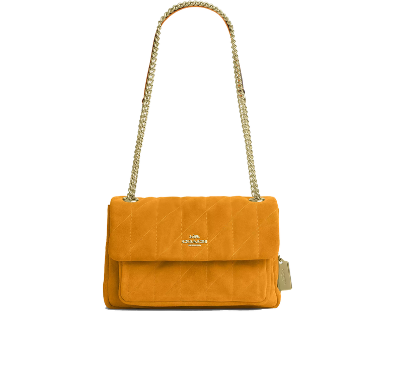 Coach Women's Elodie Crossbody Bag 24 With Quilting Gold/Marigold