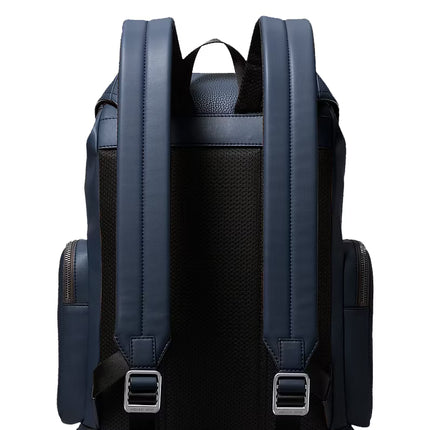 Michael Kors Unisex Cooper Pebbled Leather Backpack Navy