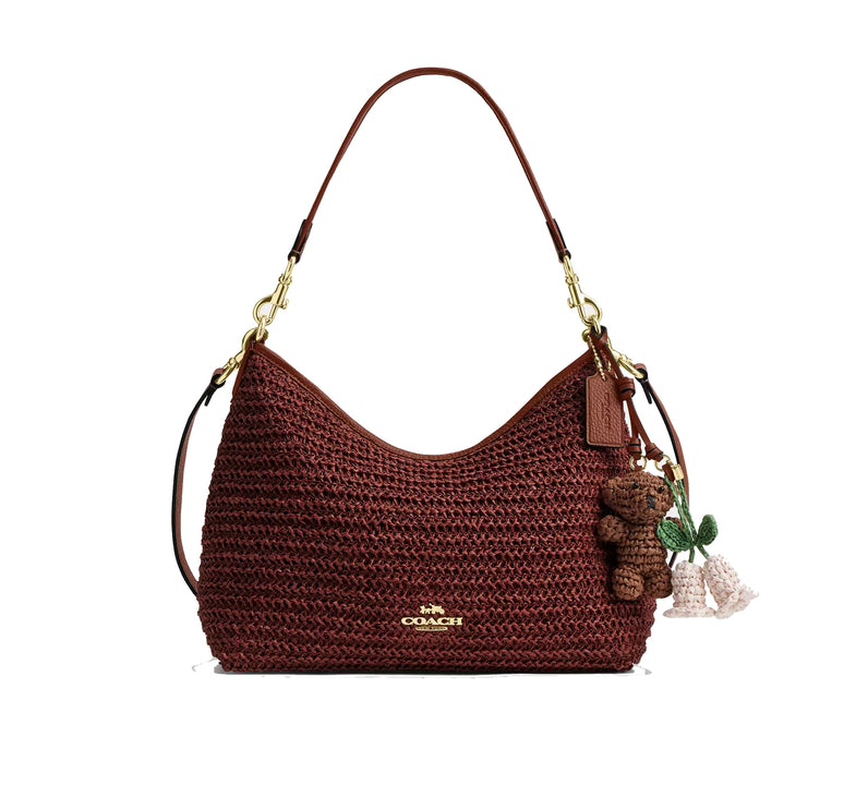 Coach Women's Laurel Shoulder Bag With Charms Gold/Russet
