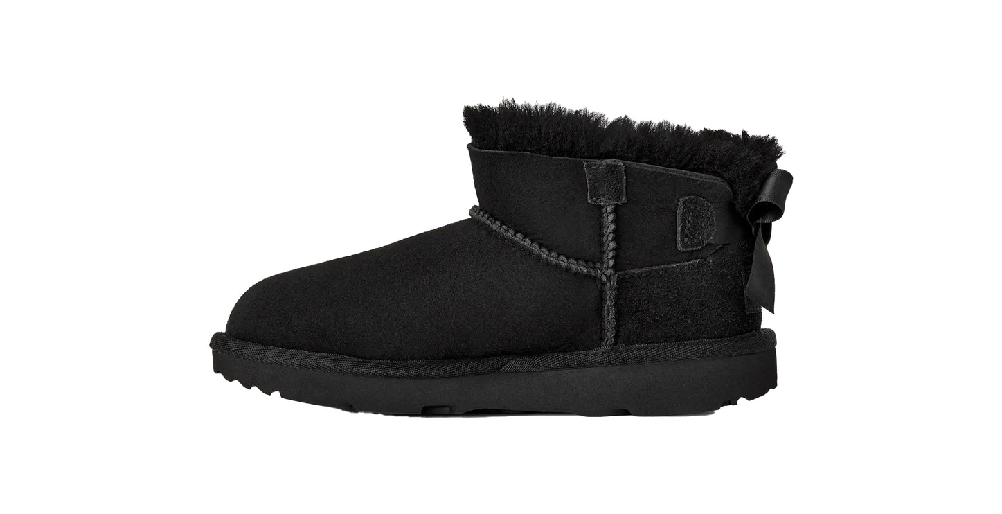UGG Big Kids' Ultra Mini Bailey Bow Black