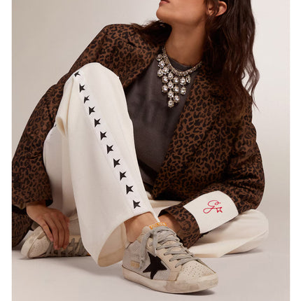 Golden Goose Women's Super Star in Leather with Black Star